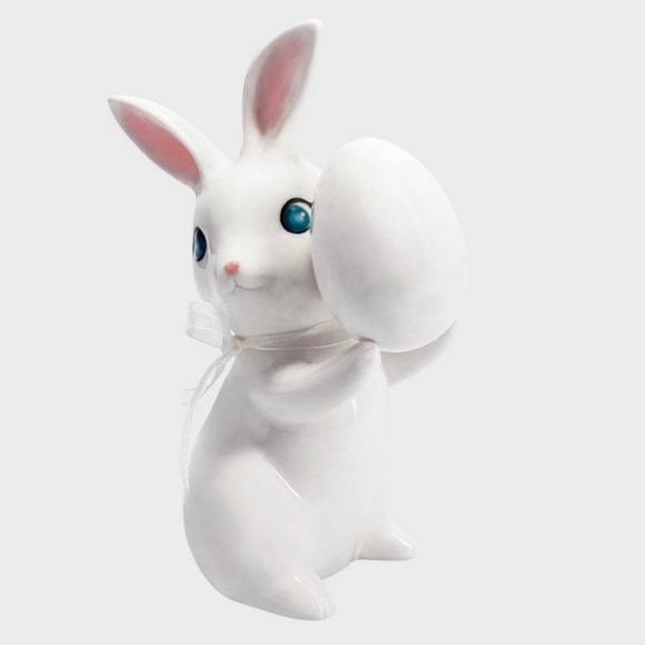 2023 Target Spritz 6.6" Ceramic Easter Bunny With Egg Decorative Figurine Retro - Picture 4 of 5